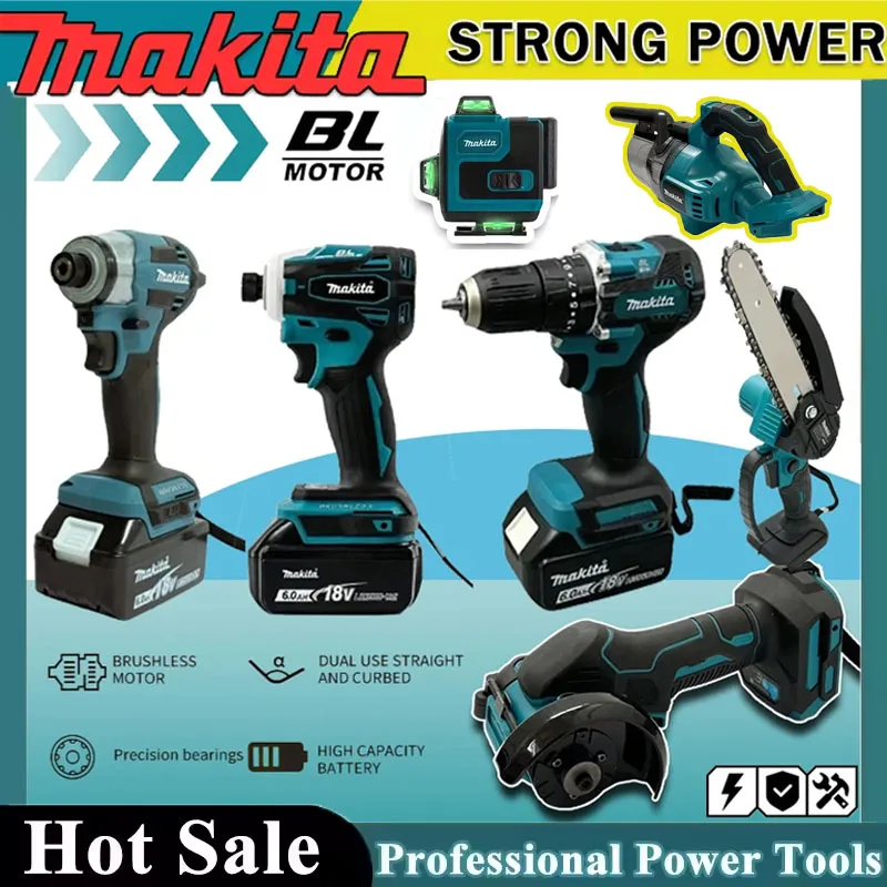 Pole Saw Cordless - Makita Akülü Elektrikli El Aletleri Seti