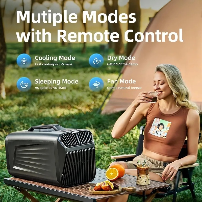Outdoor Power Vac - 5200BTU Taşınabilir Klima, Çadır İçin Düşük