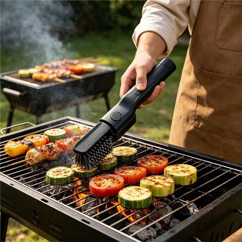 Outdoor Power Grill - Güçlü Elektrikli Döner Izgara Fırçası 304