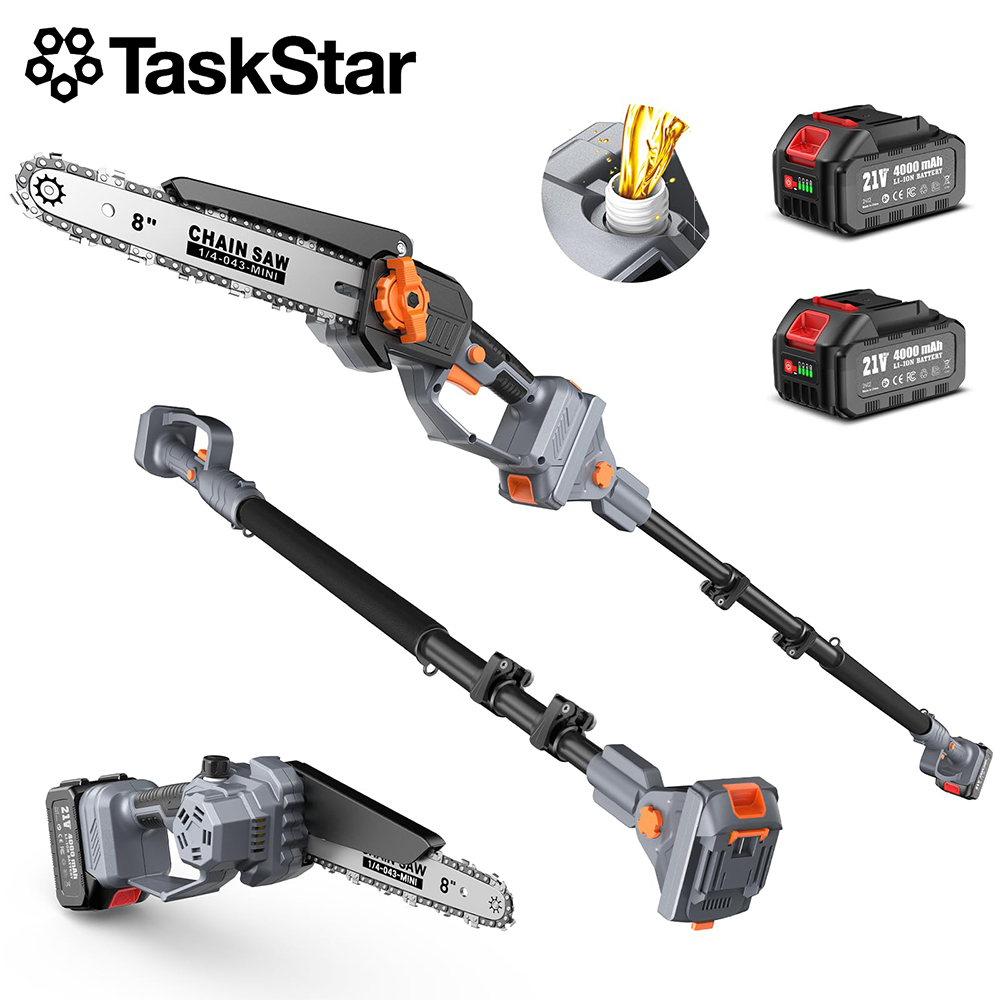 Pole Saw Cordless - TaskStar 8 inç Uzatılabilir Budama Testeresi