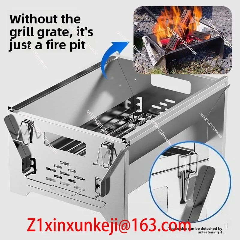 Outdoor Power Grill - Çevirmeli Kömürlü Barbekü Izgarası Ev Tipi