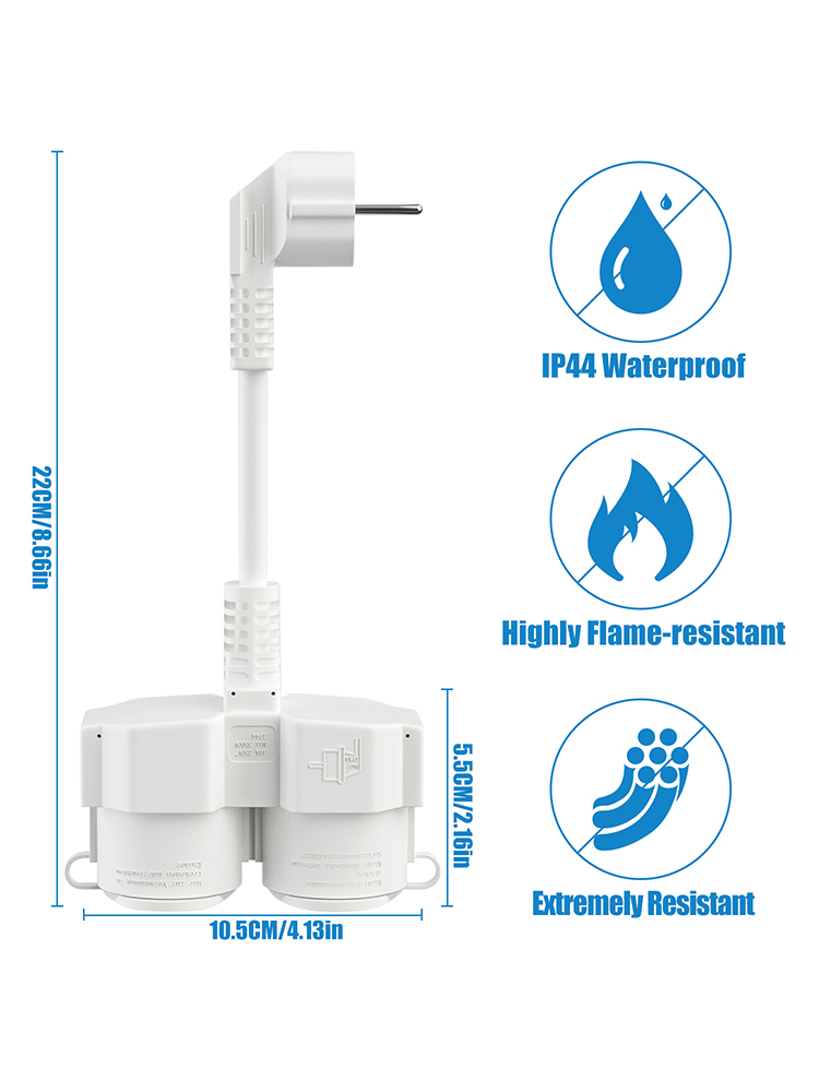 2 Schuko Prizli AB Uzatma Kabl - Outdoor Power Socket Cover incelemesi ve fiyatı