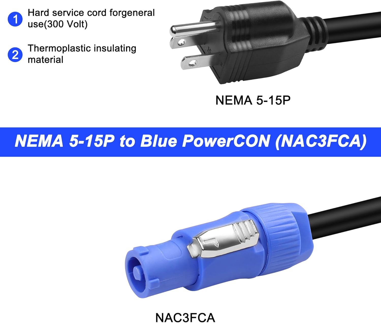 3 Uçlu NEMA 5-15P - PowerCON 1 - Outdoor Power Vac incelemesi ve fiyatı