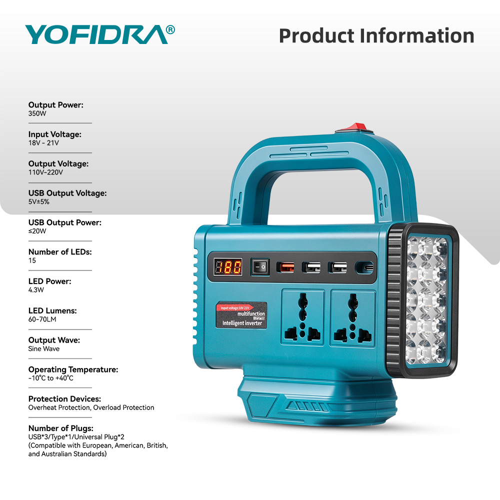 YOFIDRA 220V Taşınabilir Güç İ - Outdoor Usb Power Outlet incelemesi ve fiyatı